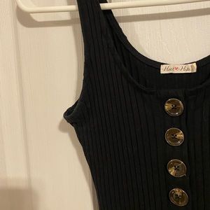 Black button up bodysuit!